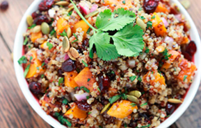 Ensalada de calabaza y quinoa